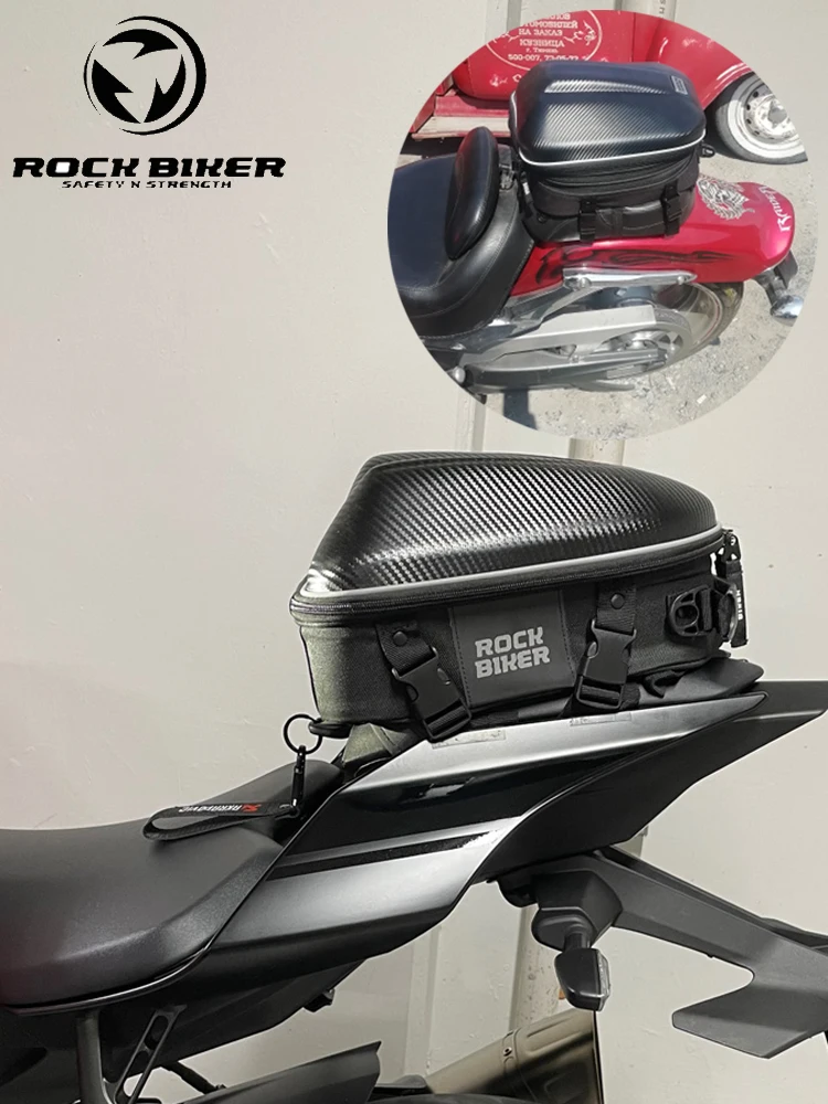 Рок Байкер 18-24л карбоновая мотоциклетная сумка для хвоста Водонепроницаемая