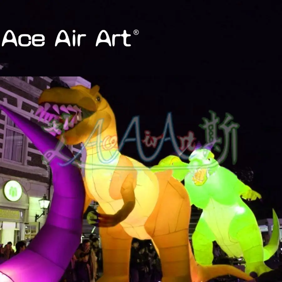 Гигантские рекламные светильники в виде животных надувной Тираннозавр Рекс