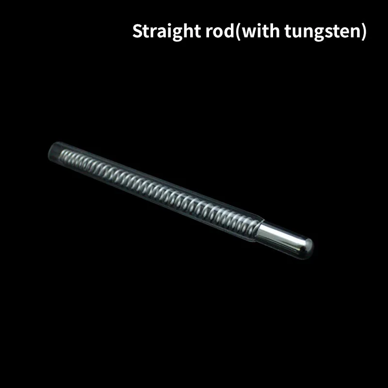 Straight stick 7Tpye стекло Сменные трубы для высокочастотной электротерапии красота лучей палочка электроды фиолетовый луч палочка массажер пятновыводитель - Цвет: Straight stick