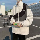 Мужская куртка в стиле пэчворк, осень 2021, новая корейская мода, парная универсальная свободная ветровка в стиле Харадзюку, хип-хоп