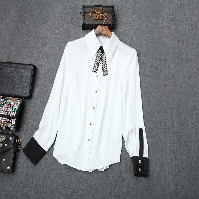 Высококачественный новый стильный 2019 Дизайнерский Костюм комплект женская