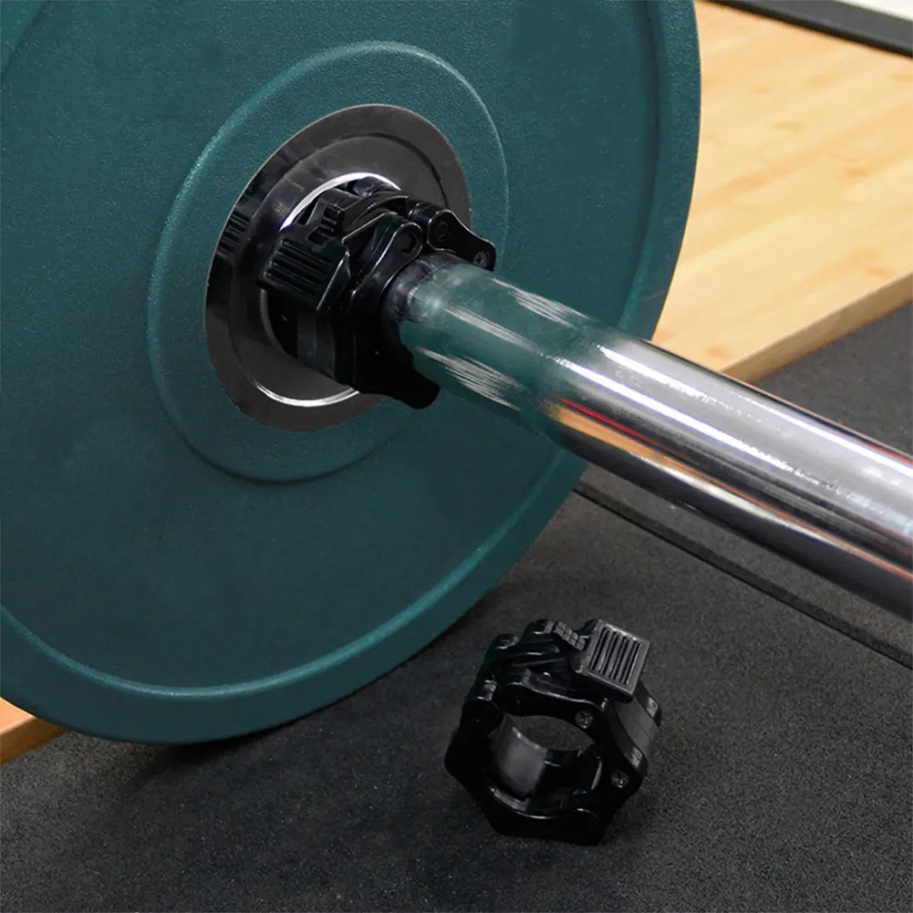 

1 Pair Olympic Quick Barbell Clamp Collar Clips Weight Bar Locks-1 Inch
