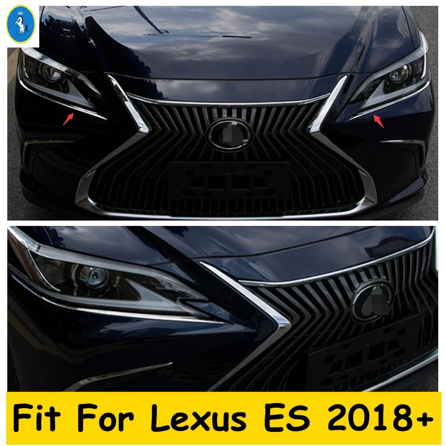 Передние Налобные фонари лампы лента для век накладки аксессуары из нержавеющей