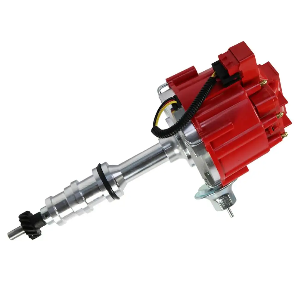 Free Shipping-Red Cap HEI Distributor For Ford "FE" FE V8 Engines 65,000 Volt 352 360 390 427