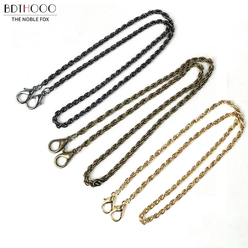 60cm Women Metal Chain for Bag Handle Fashion  Replacement Shoulder Straps Accessories 10pcs/Lot