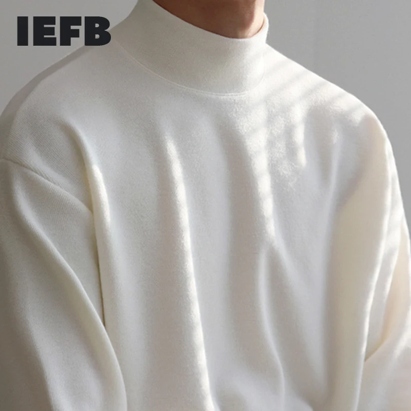Мужская одежда IEFB Осенние Топы трендовые футболки облегающие с длинным рукавом
