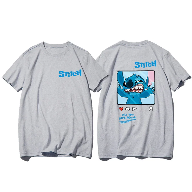 

Disney Women T-Shirt Summer Cartoon Pattern Printing Hong Kong Style Trendy Blast Street Short Sleeve Cool For Men And Women Top