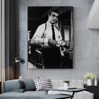 Плакат из фильма Джеймс Бонд 007, Классическая винтажная холщовая живопись, черная белая Настенная картина, Куадрос для гостиной, домашний декор
