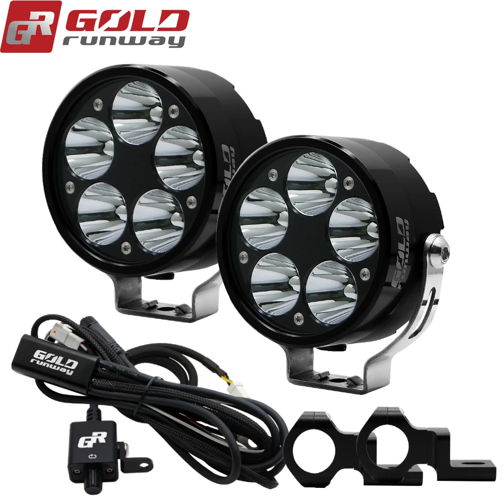 GOLDRUNWAY GR50x 50 Вт 3 5 дюймовые светодиодные лампы для мотоцикла|clamping clamp|switch switchmotorcycle