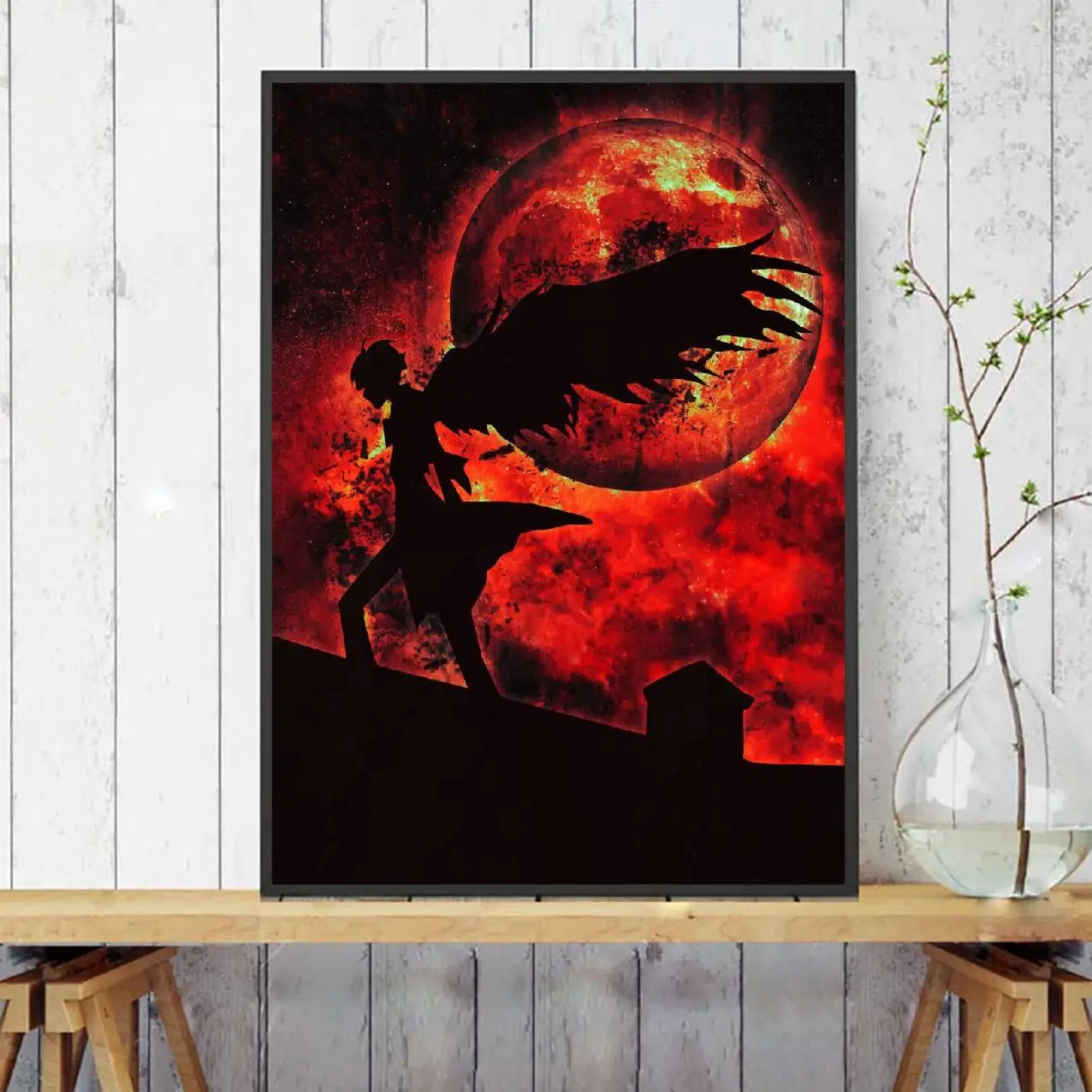 Loki Ragnarok Красная Луна аниме художественный плакат картина на стену современный