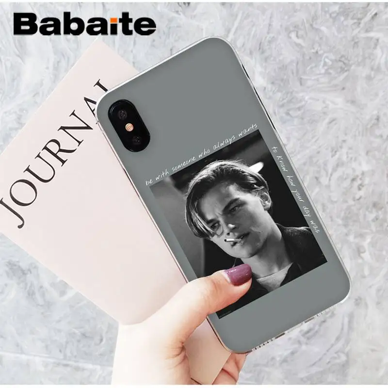 Babaite dicaprio leo young leonardo Новинка чехол для телефона Fundas чехол для iPhone8 7 6 6S Plus X XSMAX 5 5S SE XR 11 11pro 11promax