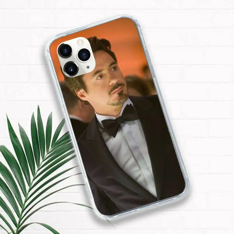 

Robert john downey actor Phone Case for iPhone 11 12 pro XS MAX 8 7 6 6S Plus X 5S SE 2020 XR mini Luxury brand shell funda