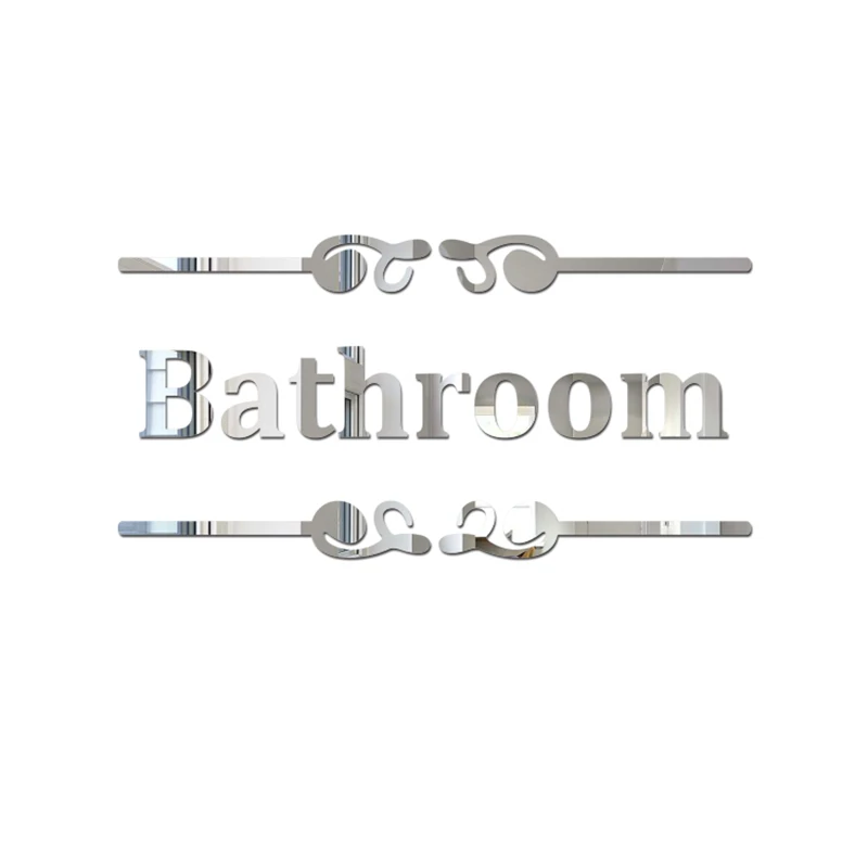 Акриловое современное зеркало 25 5x13 см настенные наклейки декоративные