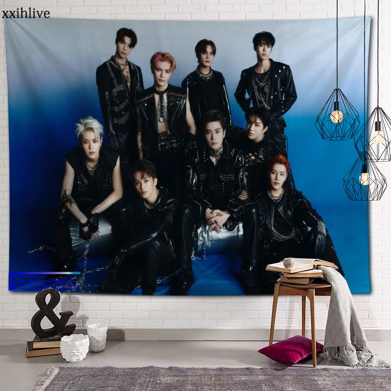 Гобелен под заказ KPOP комбинированный NCT печатные большие настенные гобелены