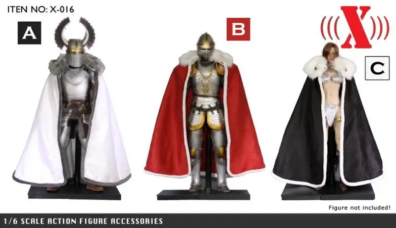 

In Stock TOYS 1/6th Soldier Ancient General Cloak Coat Ancient Roman Crusader Gladiator X-016 For 12 inch Soldier Accessories