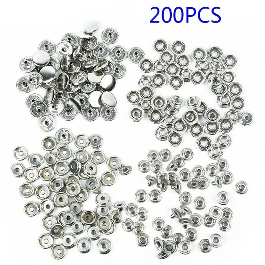 Британские 15 мм 50 комплектов застежки Металлические Кнопки Застежки для