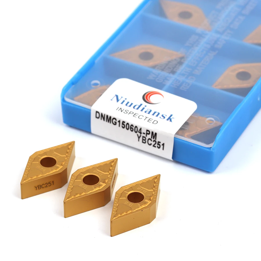 

DNMG150404-PM DNMG150408-PM DNMG150604 DNMG150608-PM YBC251 YBC252 External cutting tool CNC lathe turning blade cutting inserts