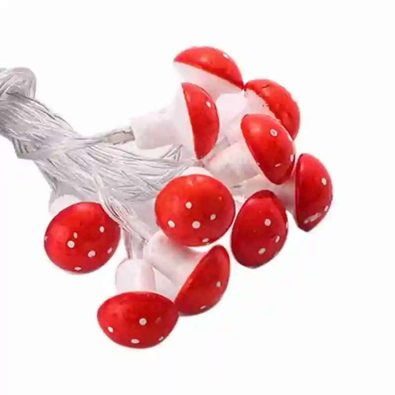 

2m 3m Led Night New Mushroom Shape Light Led Party Lights Battery Decoration Home Decoration Christmas Lights A8Q3