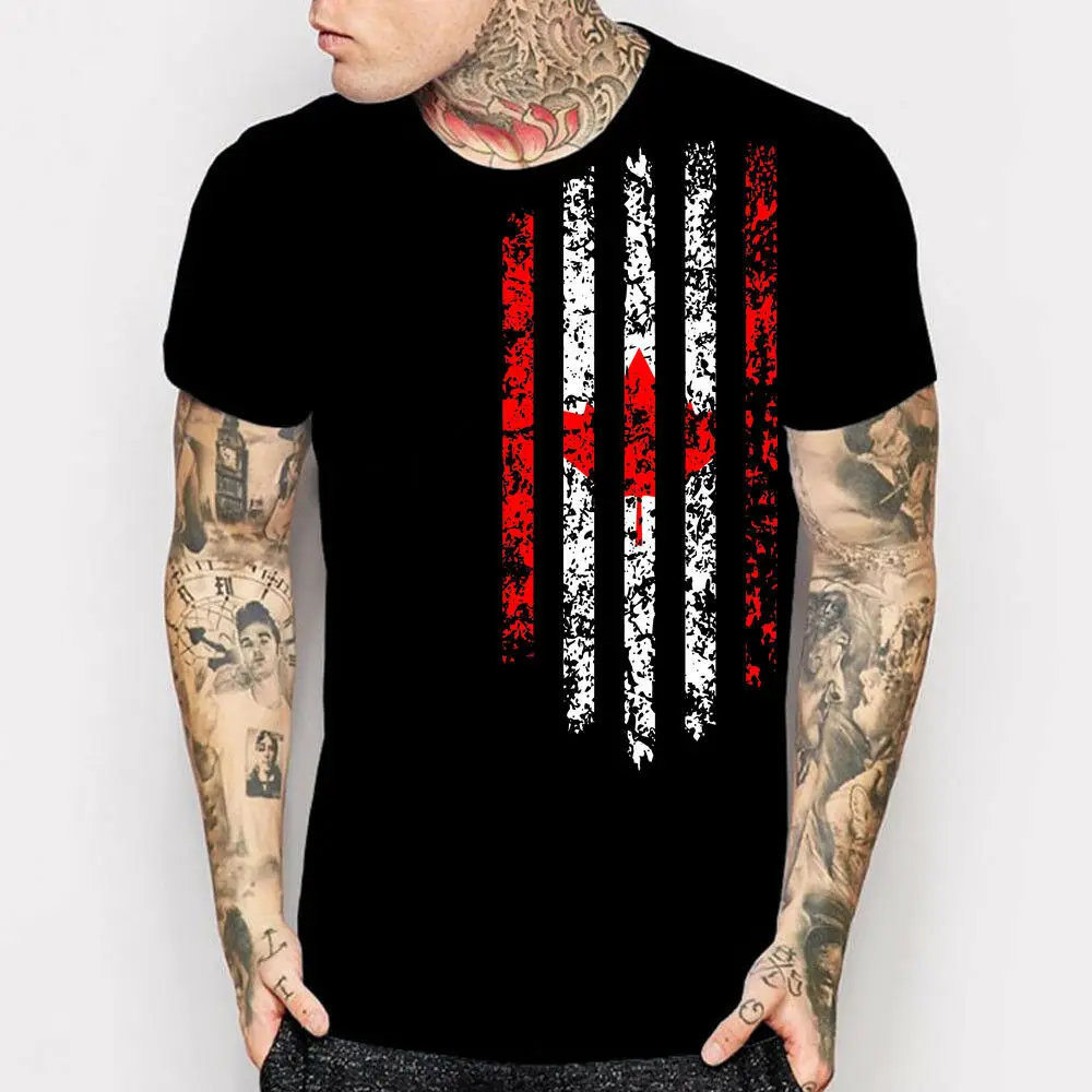 

tshirt Canada Vintage Flag Fashion Mens Black T Shirts Custom Family Shirts