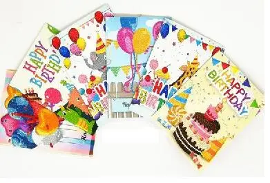 1-6pcs Горячая Diy алмазная живопись карты блестящие специальные наборы для вышивки рождественские поздравительные открытки Санта Клаус Счастливого Рождества - Цвет: 1-6pcs