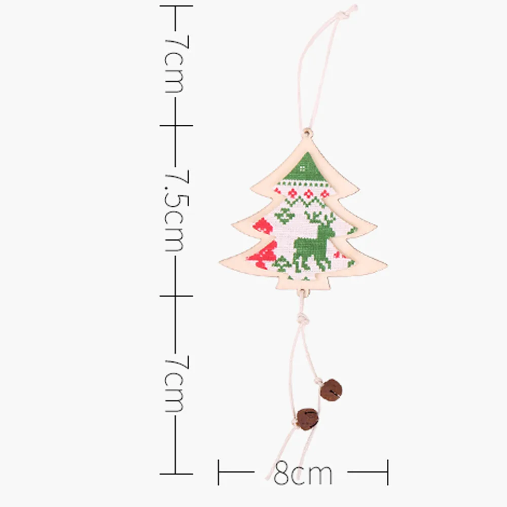 1 шт. рождественские украшения для дома Деревянная Рождественская елка с