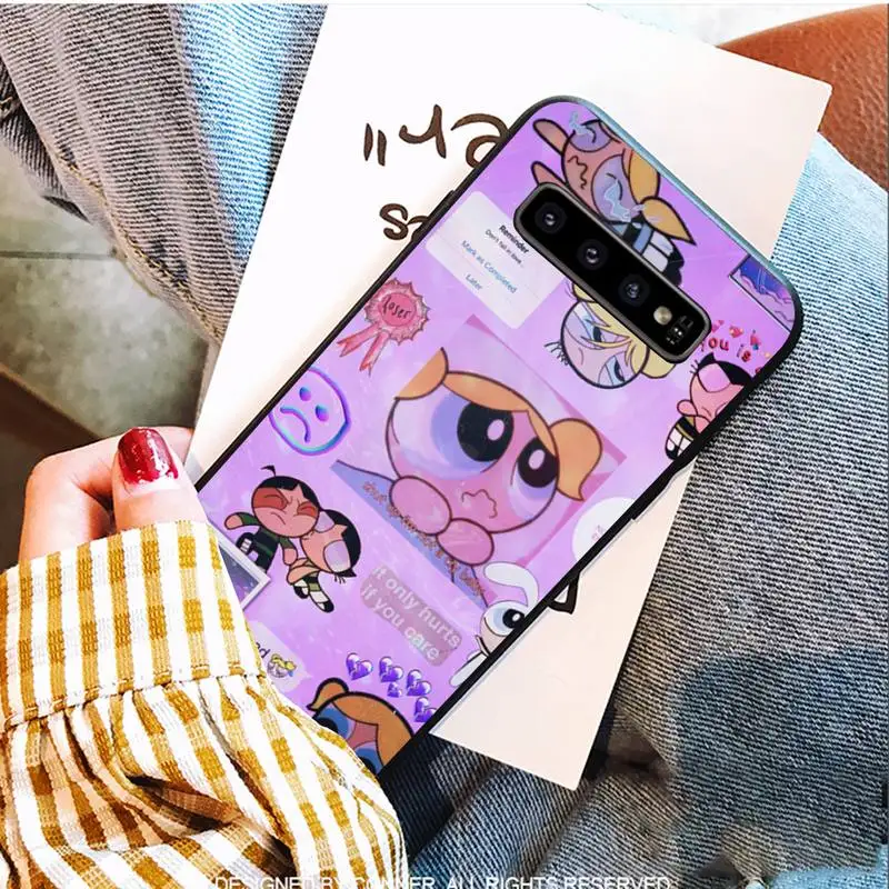 

Soft Powerpuff Cover Girls-compatible Phone Case For Samsung S9 10 20 Plus Note 9 10 10plus 20 Ultra A20 21s J7 Plus 8