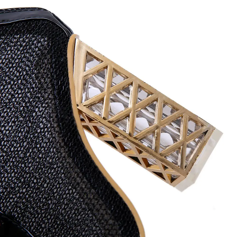 Модные женские туфли в стиле ретро кружевные металлическом на высоком каблуке с