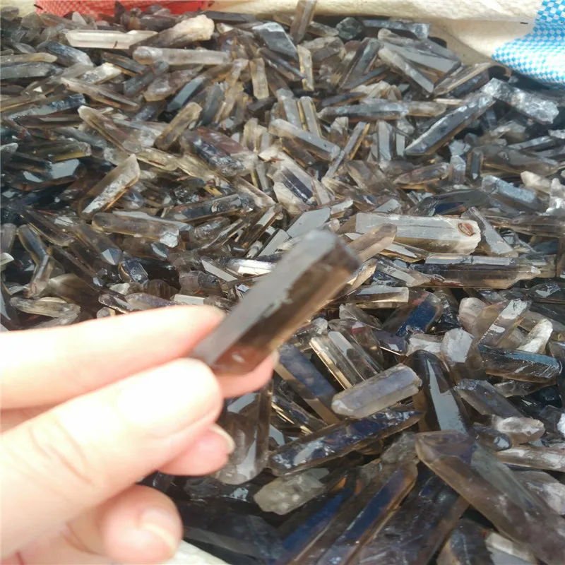 100 г натуральный дымчатый кристаллический гравий минеральный очищающий