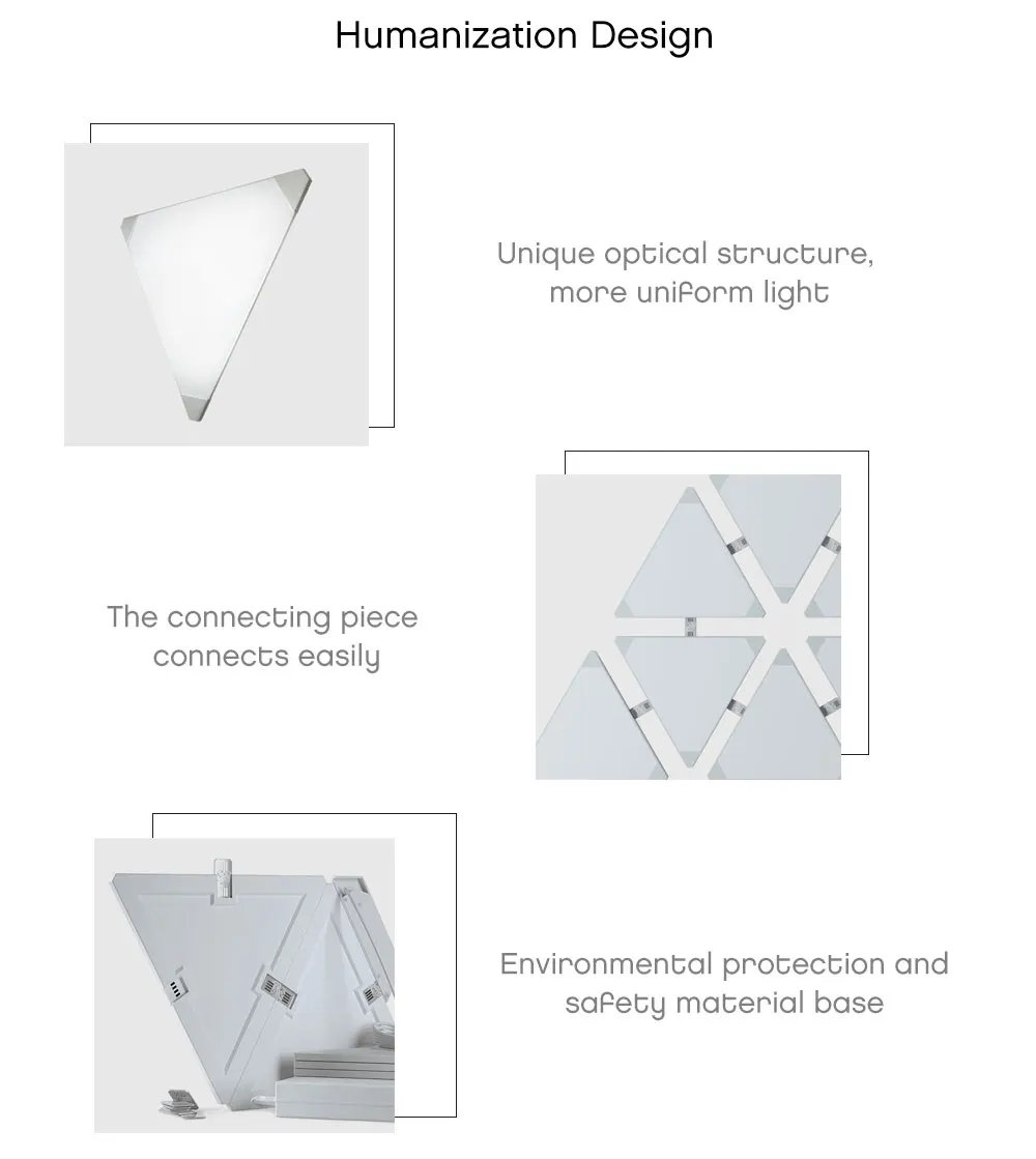 Nanoleaf треугольный ночной полноцветный умный нечетный светильник, работающий с Mijia для Apple Homekit, Google Home, настройка на заказ