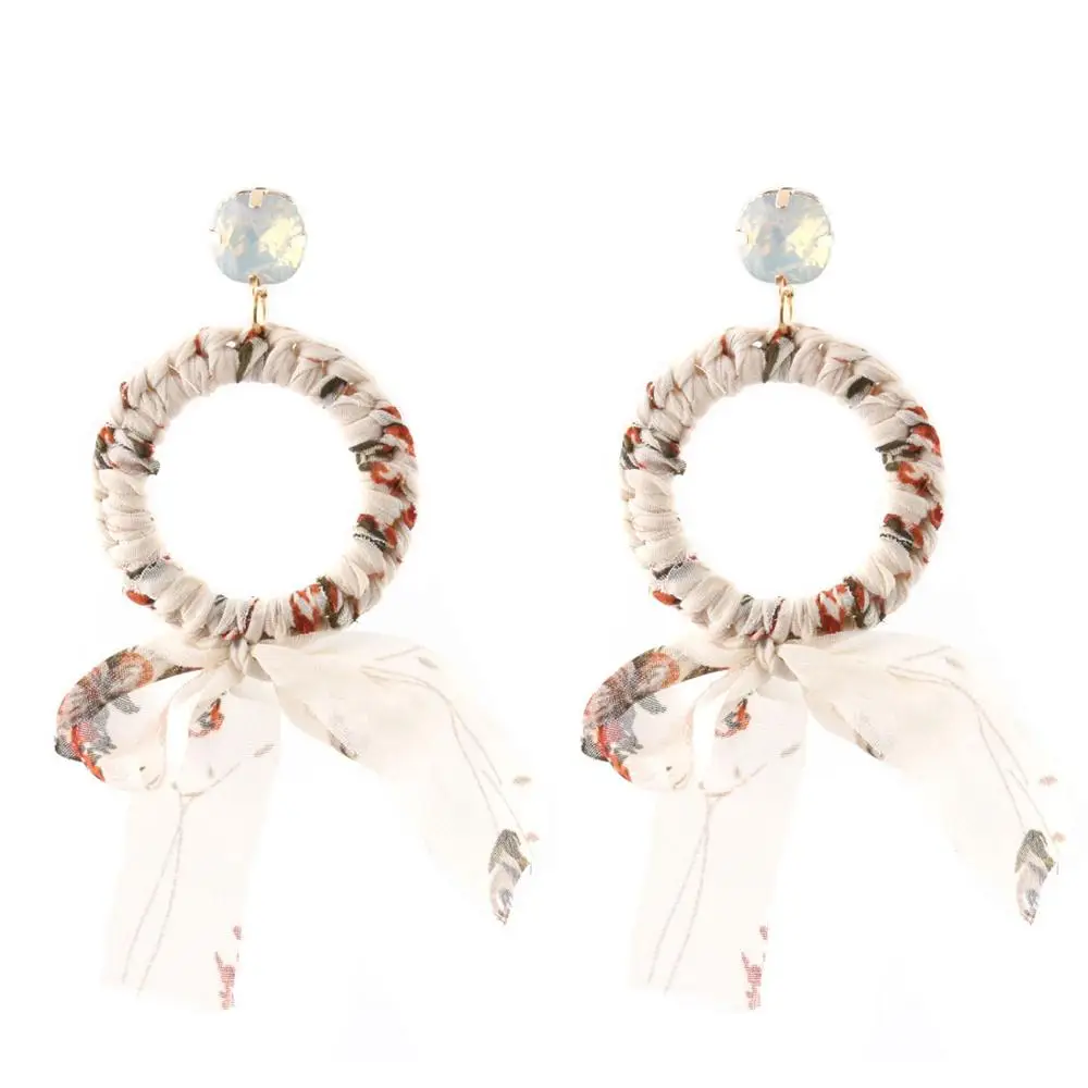 Oorbellen pendientes de hilo bohemios especiales para mujeres hechos a mano elegantes Multicolor gota|Серьги-подвески| |