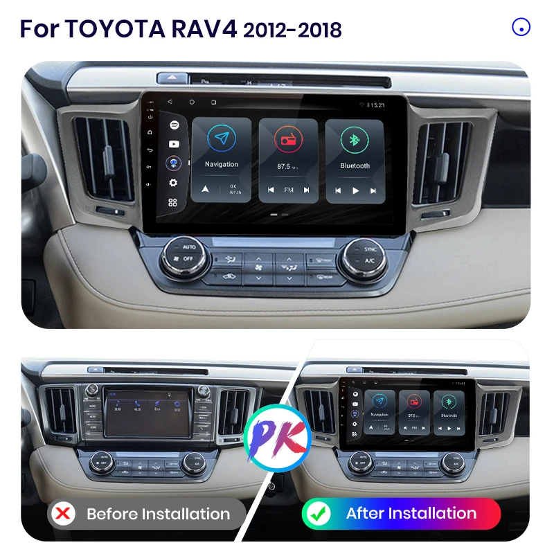 Автомагнитола Junsun V3Pro мультимедийный проигрыватель на Android 10 с голосовым