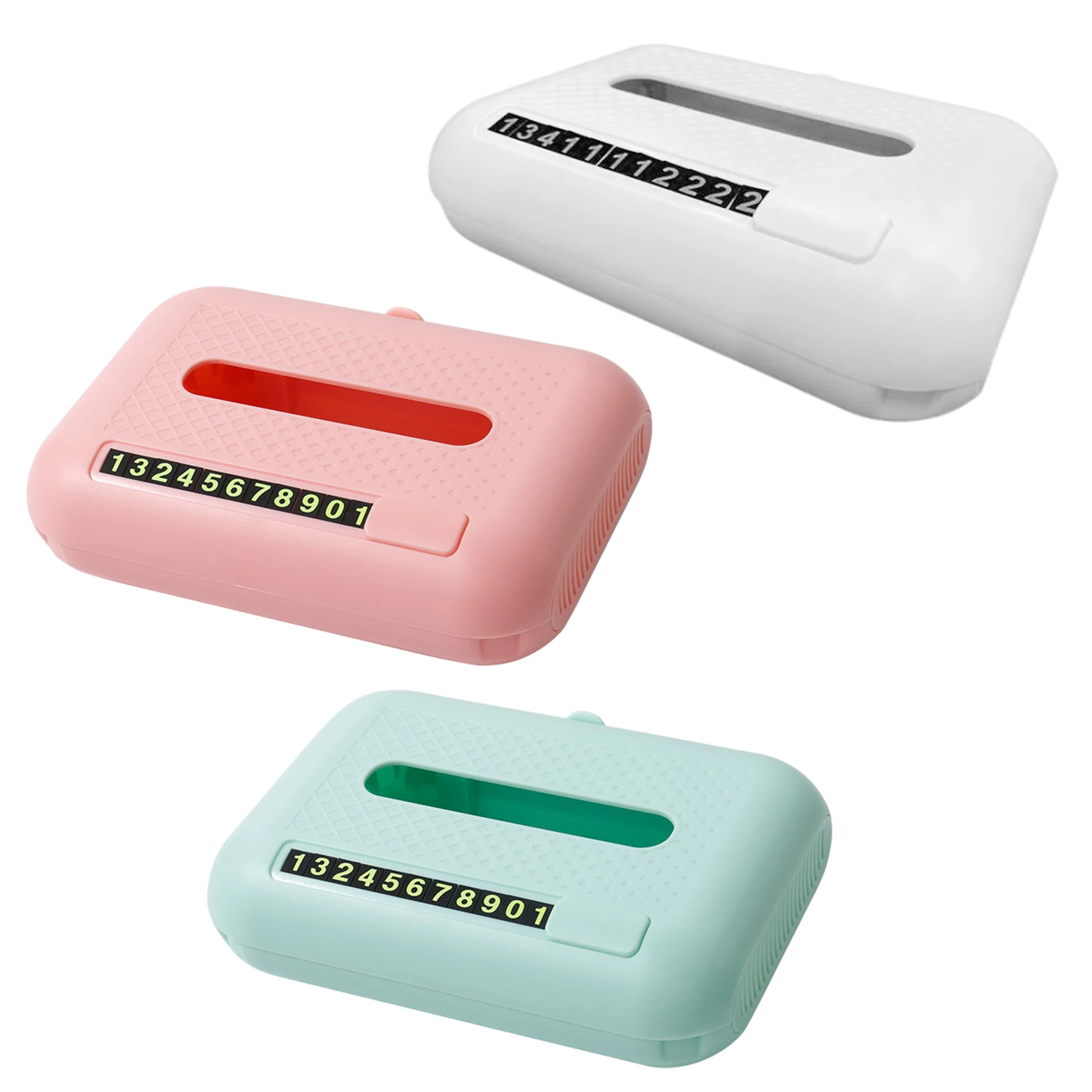 

4 In 1 Car Tissue Box Parking Number Sign Car Phone Holder Aromatherapy Auto Interior Storage Accessories Tissue Holder