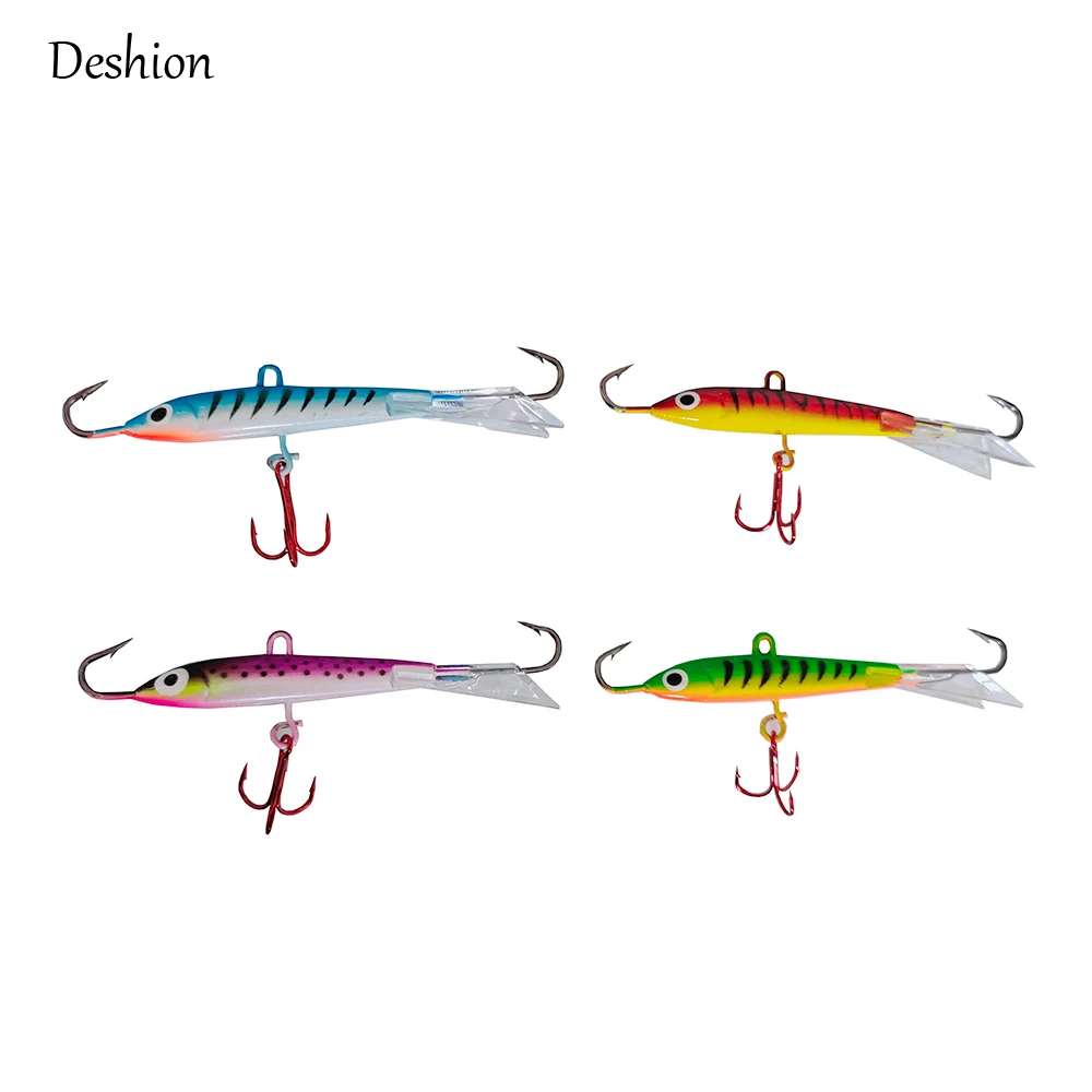 

блесна для зимней ловли Deshion зимние устройства балансировки колес подледной рыбалки блесна, приманка, 83 мм 18 гр крючковый лов рэп рыболовная...