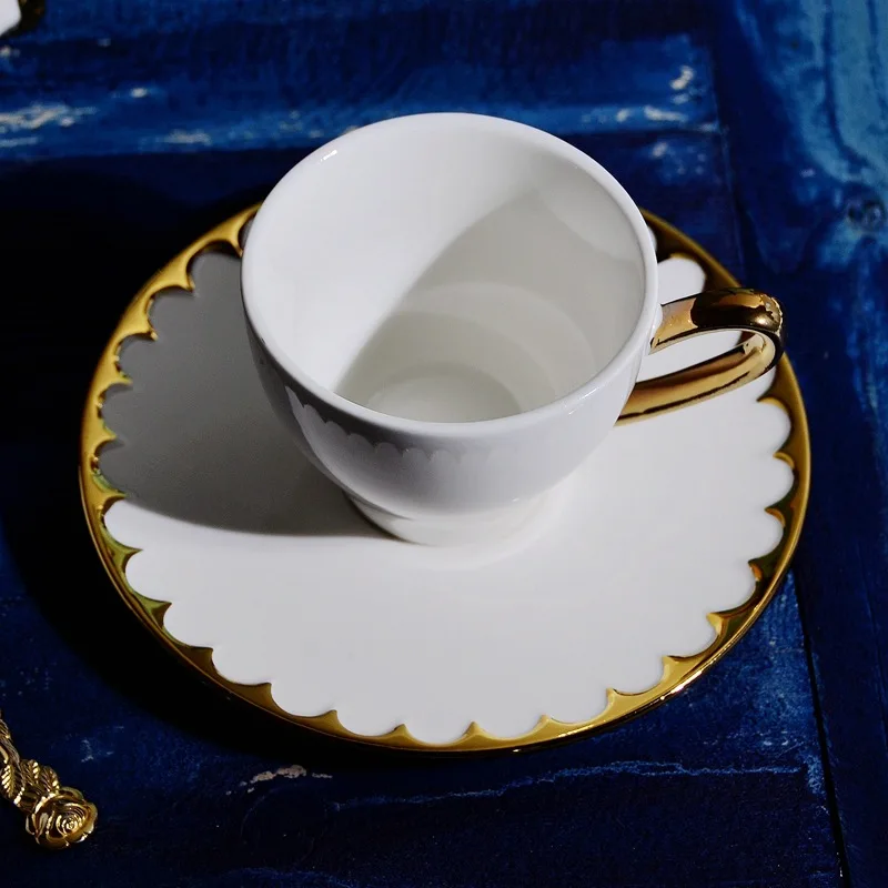 Кружка CreativeGolden edge с диском керамическая кружка старинные чашки чашка для молока