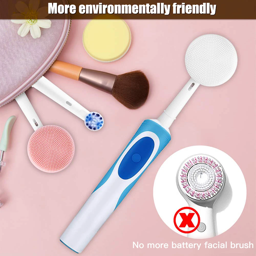Очищающая головка для лица подходит электрической зубной щетки Oral B массажер и