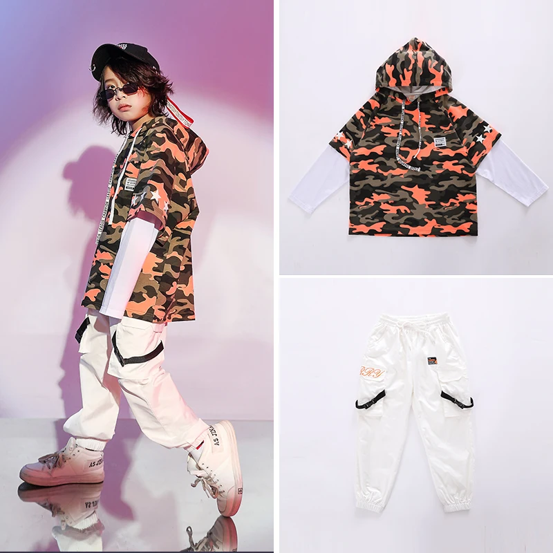 

Костюм детский Камуфляжный в стиле хип-хоп для танцев и брюк