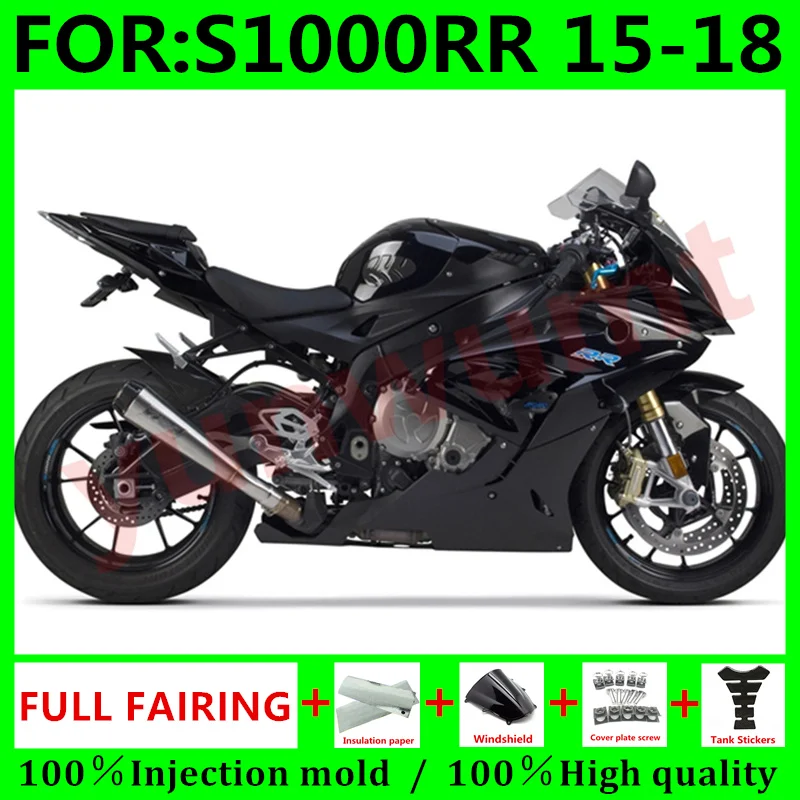 

Новые обтекатели под давлением для мотоциклов BMW S1000RR 15 16 17 18 S 1000 RR S1000 RR 2015 2016 2017 2018 черные обтекатели