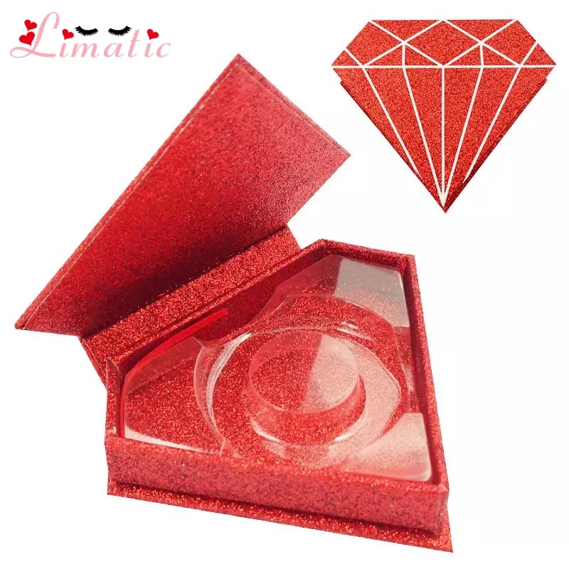 Eyelash Box Diamond Style Lashes Custom Packaging Strip Lash Package Private Label Colorful | Красота и здоровье