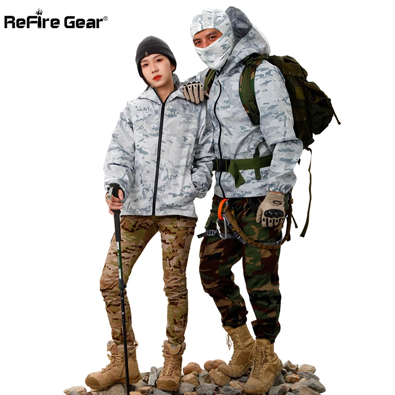 ReFire Gear Hard Shell Военная Тактическая камуфляжная куртка Мультикам дышащая