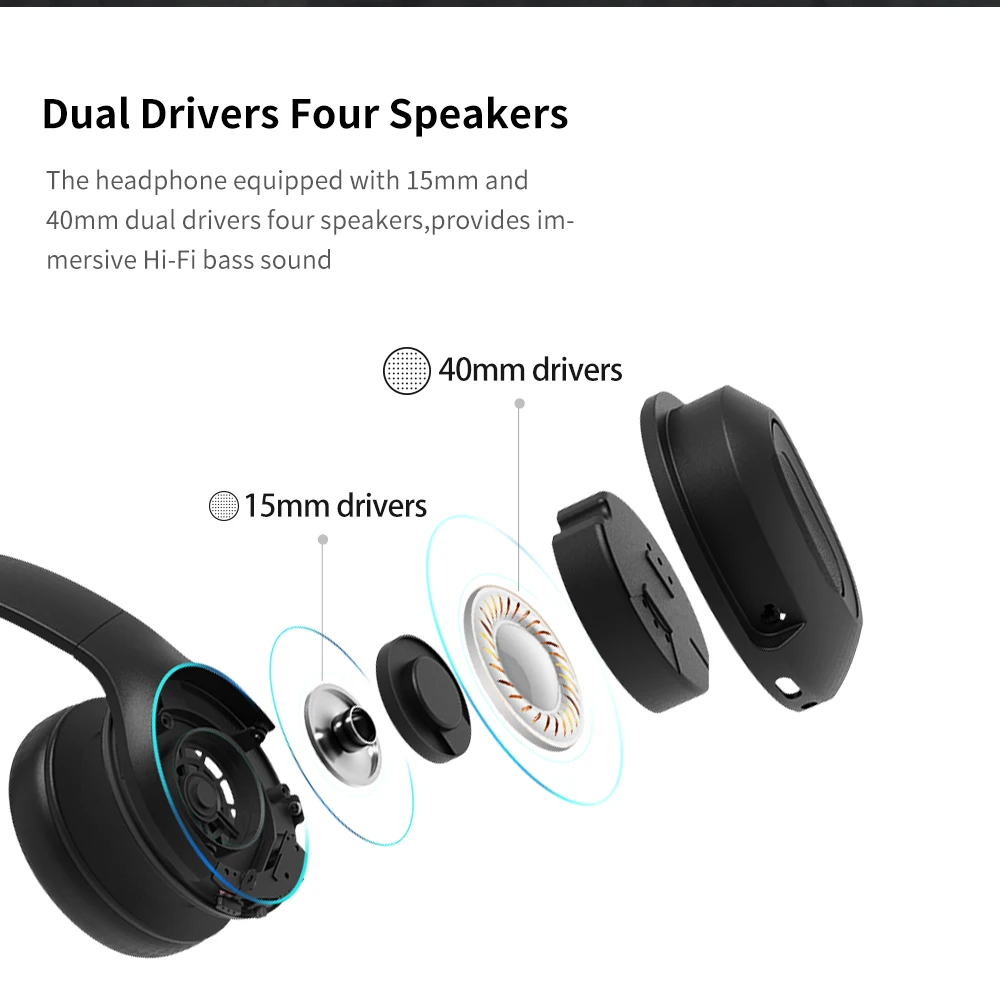 Bluetooth-гарнитура DACOM HF002 беспроводные наушники с глубокими басами встроенным