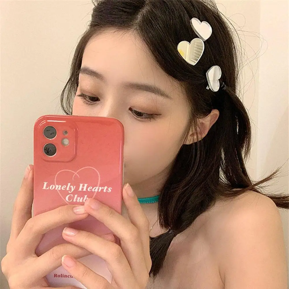 

Новые модные геометрические заколки из сплава для женщин и девушек, ободок, аксессуары для волос, серебристые зеркальные