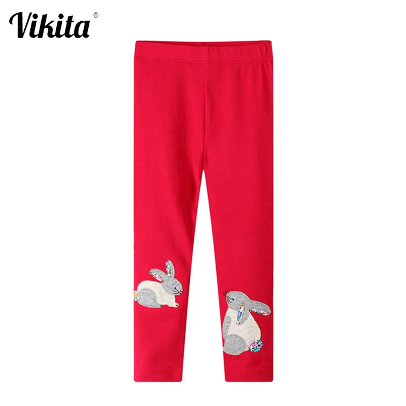 VIKITA/детские штаны с рисунком для девочек Детские обтягивающие эластичные брюки