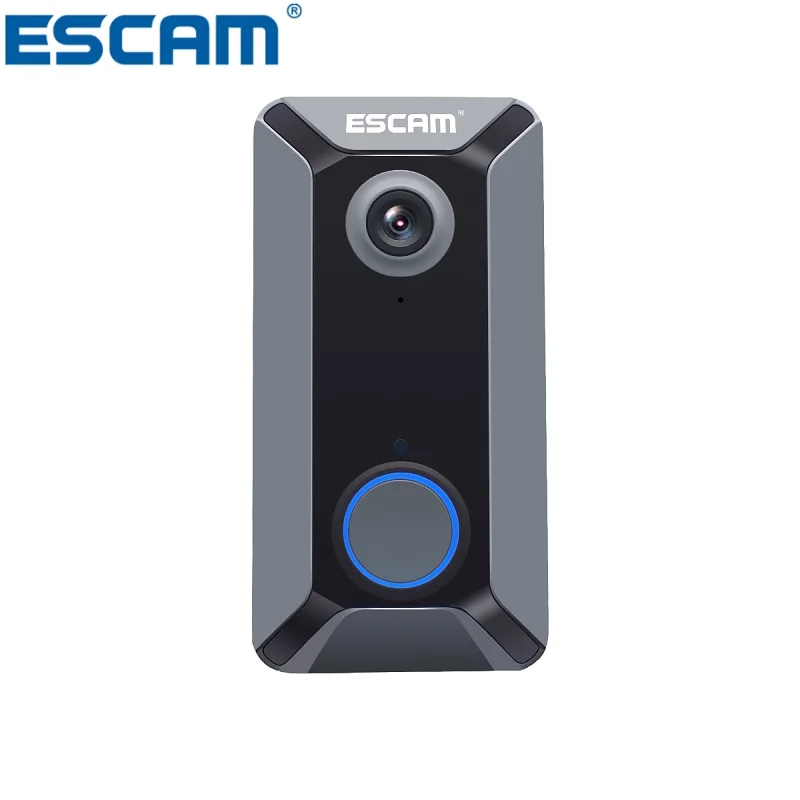 Беспроводной дверной звонок ESCAM V6 720P с батареей видео камера бесплатное Облачное