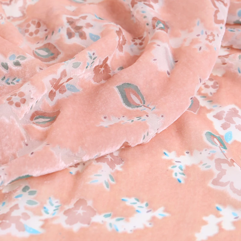 114cm wide burnout silk fabric meter perspective cheongsam dress yarn-dyed rayon wholesale cloth | Дом и сад