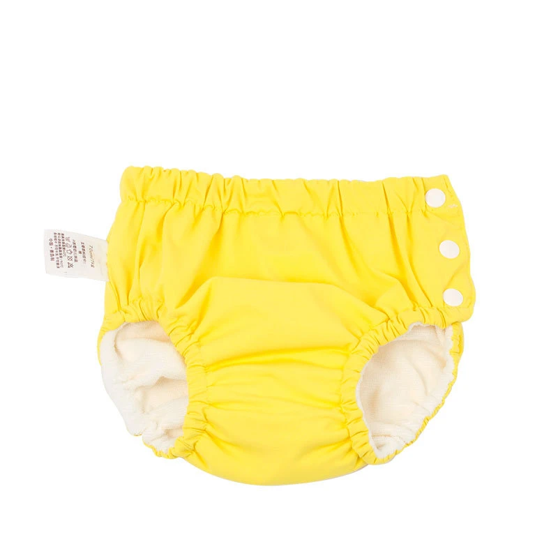 Pa&ntilde;ales reutilizables para beb&eacute;, ropa interior lavable para ni&ntilde;o, pantalones de entrenamiento de algod&oacute;n para beb&eacute;, transpirables a prueba de fugas para beb&eacute; reci&eacute;n nacido-4