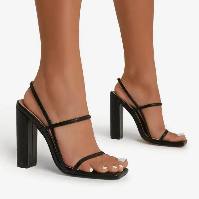 

Женские сандалии 2022, женская обувь на высоком каблуке, туфли-лодочки с открытым носком, Модные женские сандалии Ytmtloy без застежки, на резинов...