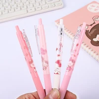 40 pcslot kawaii bow cat press gel pen cute 0 5mm neutral pens for writing office school supplies stationery gift