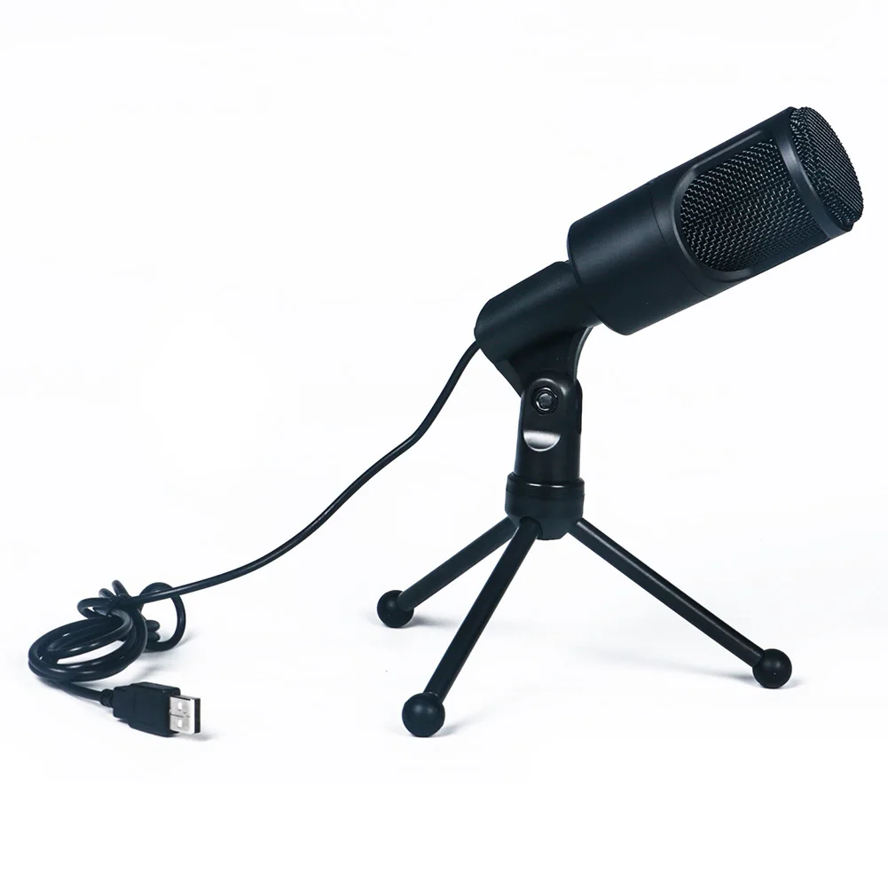 For Computer Home USB Microphone Plug And Play Easy Install Speech Studio Recording Cardioid Condenser Laptop Multifunctional |