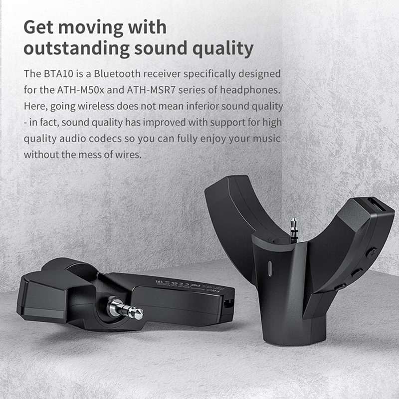 FiiO BTA10 Bluetooth 5,0 адаптер для аудио-* Technica ATH-M50x/MSR7 усилитель с технологией шумоподавления cVc ptXLL/AAC