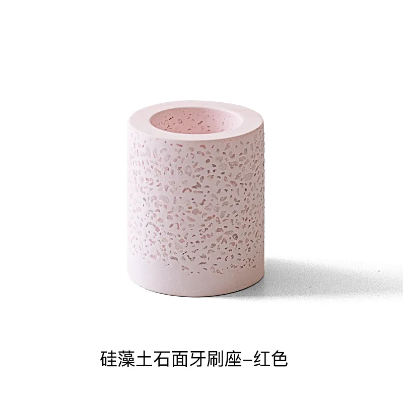 

Electric Toothbrush Holder Household Bathroom Products Water Absorbing Toothbrush Cup Diatom Earth Rock Brush Holder